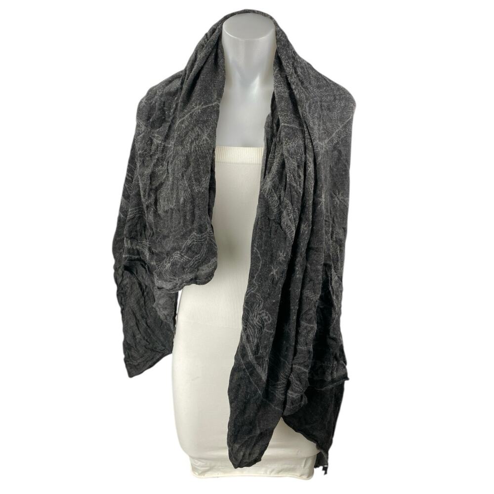 Women's Dark Gray Starry Constellation Stars Cover Up Shawl Wrap Neck Scarf OS